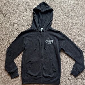 Las Vegas Black Zip-Up Hoodie